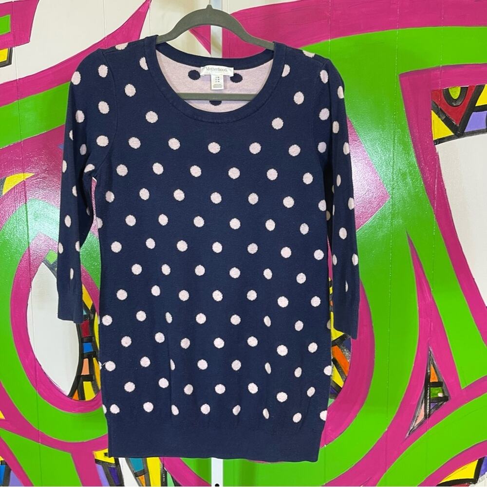 Motherhood Maternity, Polka Dot Sweater. Size Medium. Good used condition!